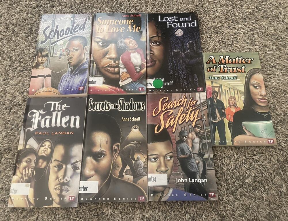 Bluford Series Paperback Book Lot 7 Books Anne Schraff & Paul Langan Ex-Lib